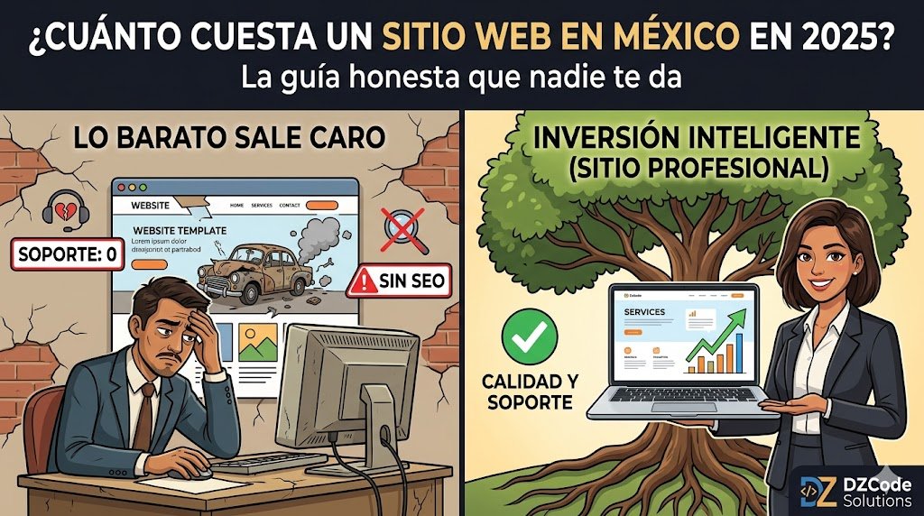 ¿Cuánto cuesta un sitio web en México en 2025? La guía honesta que nadie te da
